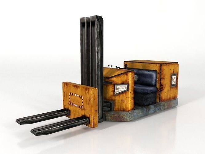 Forklift Pallet truck  Low-poly 3D model