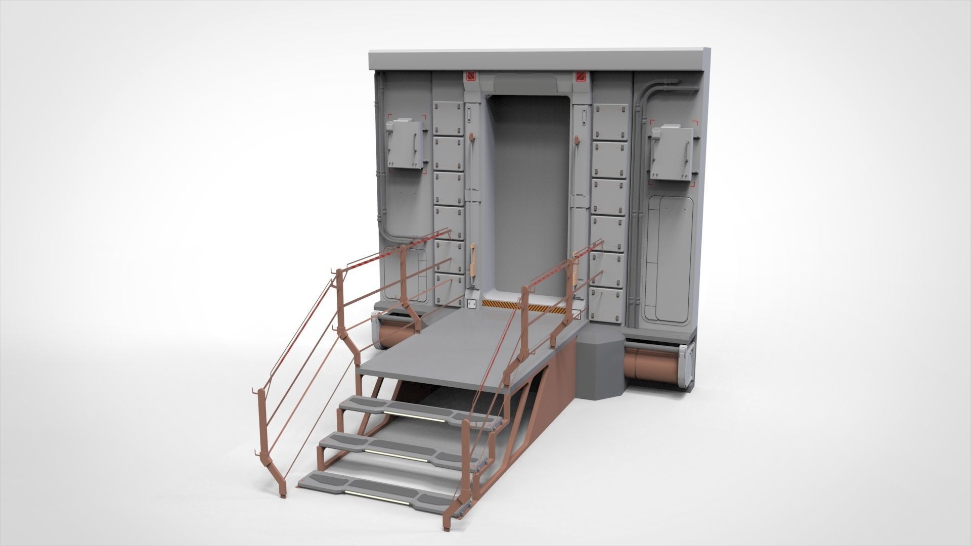 sci-fi Architecture kitbash 26 3D model_12