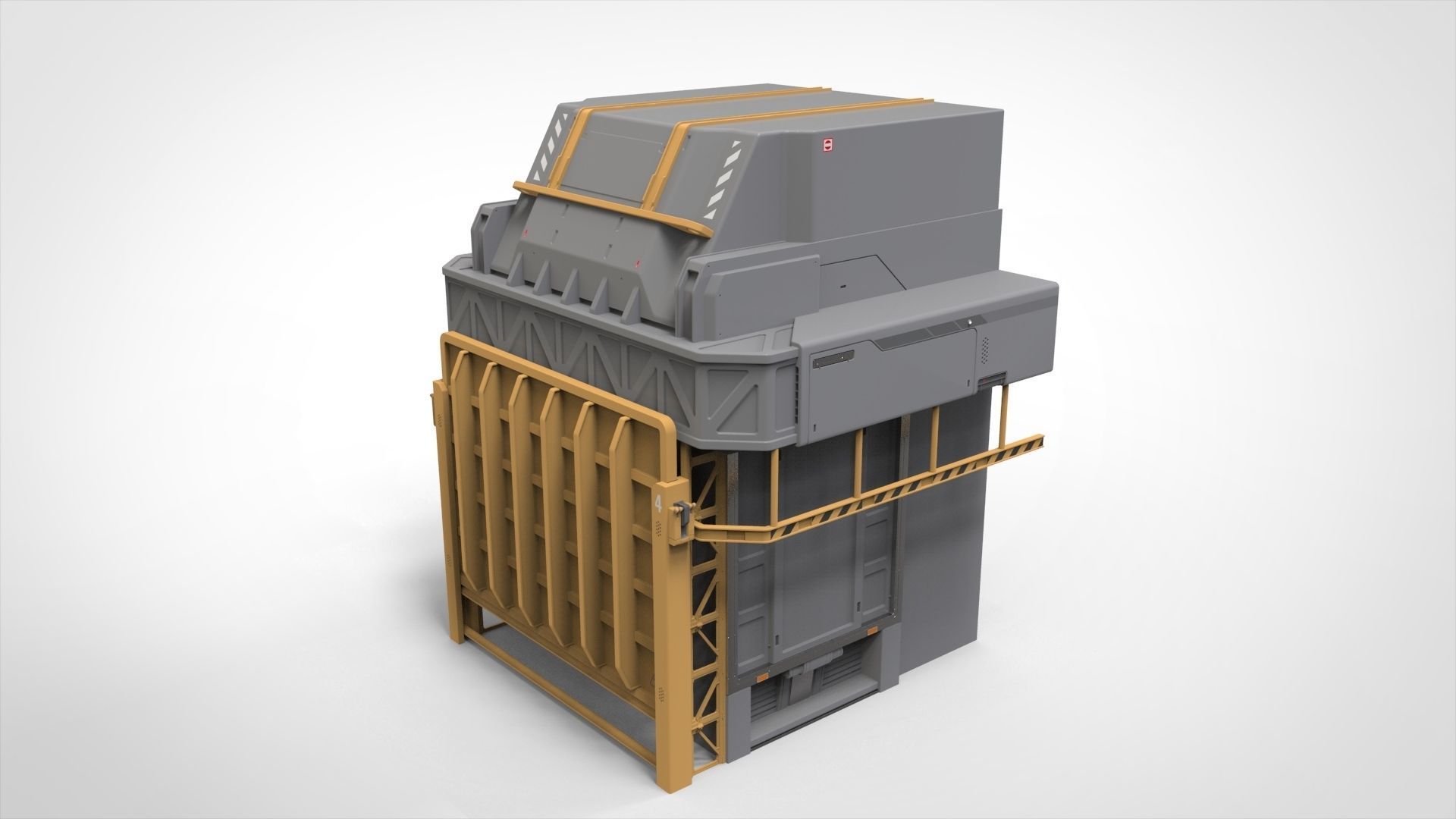 sci-fi Architecture kitbash 26 3D model_6