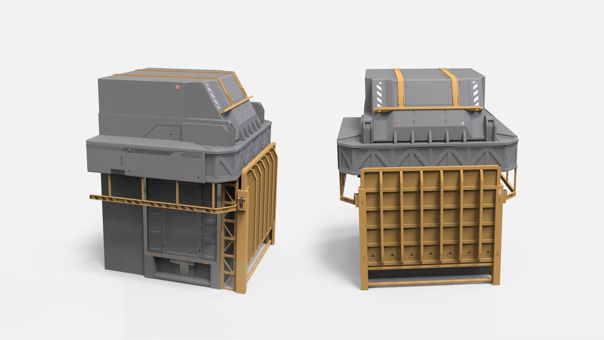 sci-fi Architecture kitbash 26 3D model_5