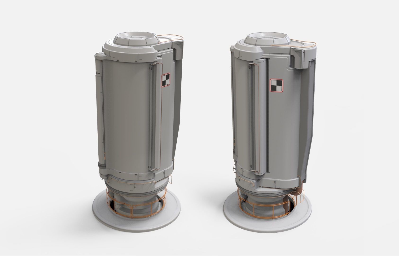 sci-fi Architecture kitbash 26 3D model_3