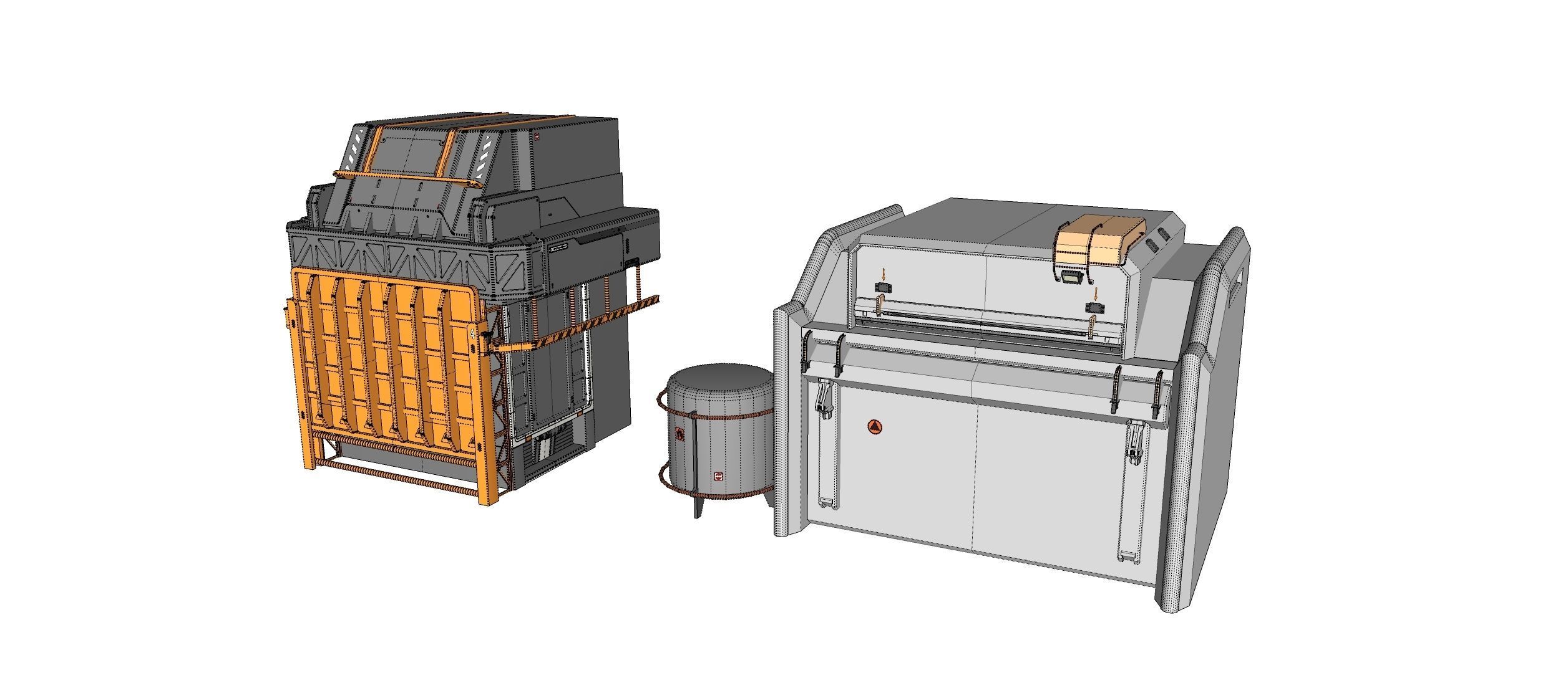 sci-fi Architecture kitbash 26 3D model_29