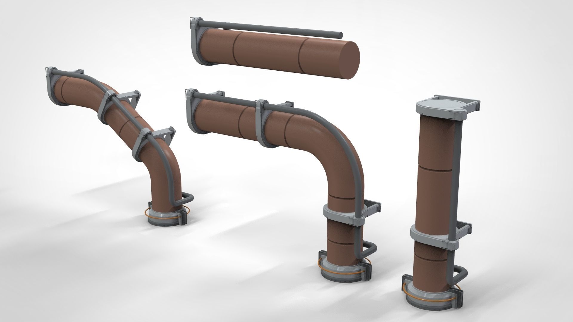 sci-fi Architecture kitbash 26 3D model_7