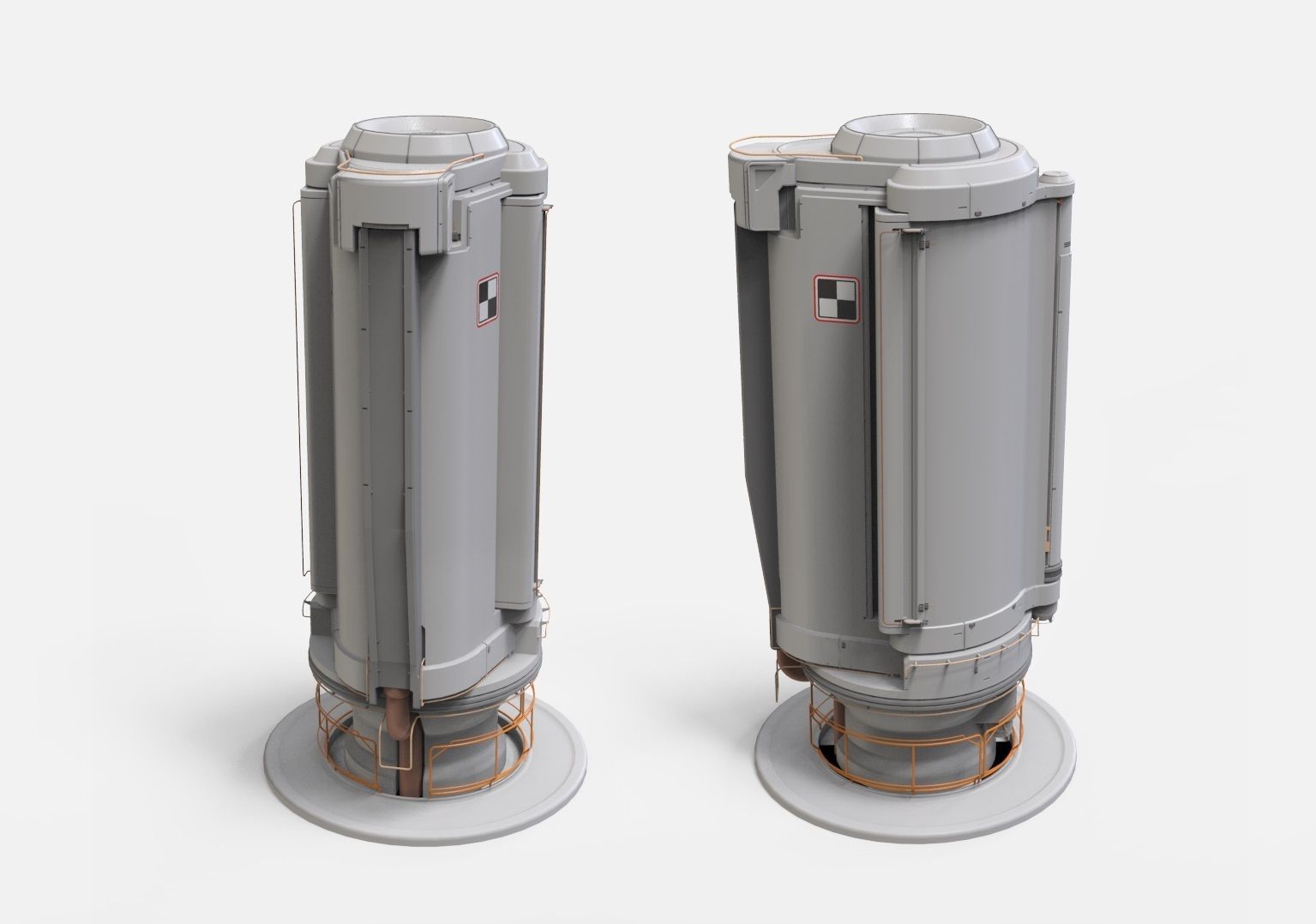 sci-fi Architecture kitbash 26 3D model_4