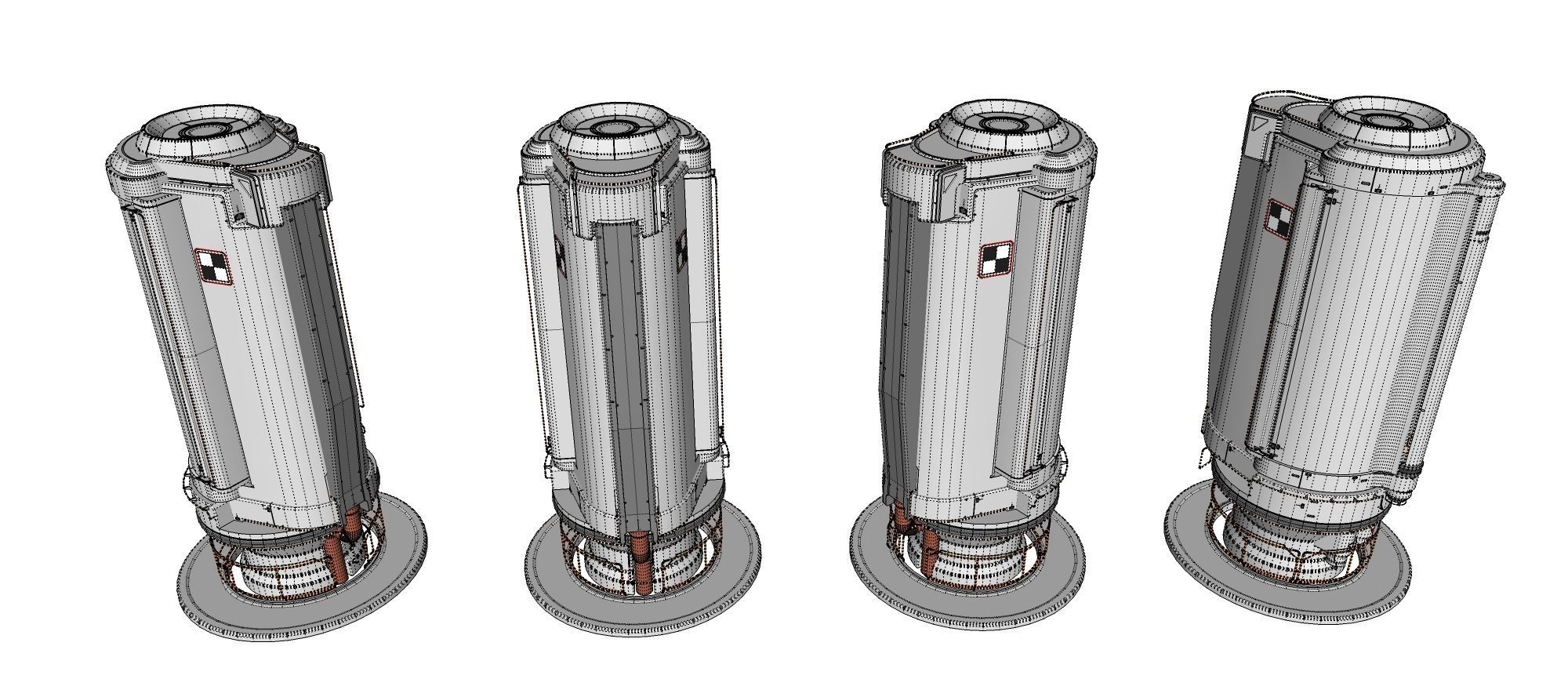sci-fi Architecture kitbash 26 3D model_22