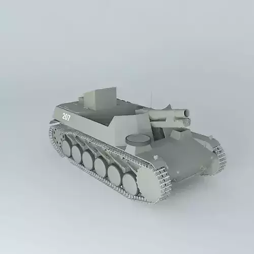 Sturmpanzer SdKfz121 Bison II 3D model