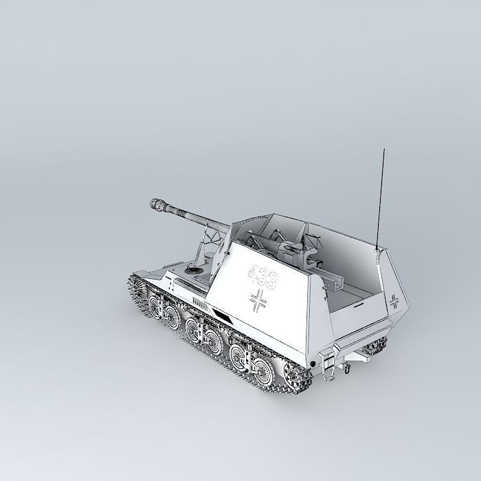 SdKfz 135 Marder I 3D model_4