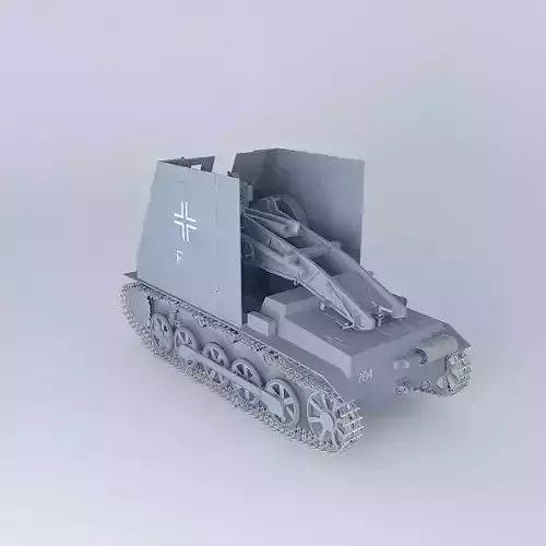15 cm sIG 33 Sf on Panzerkampfwagen I Ausf B 3D model