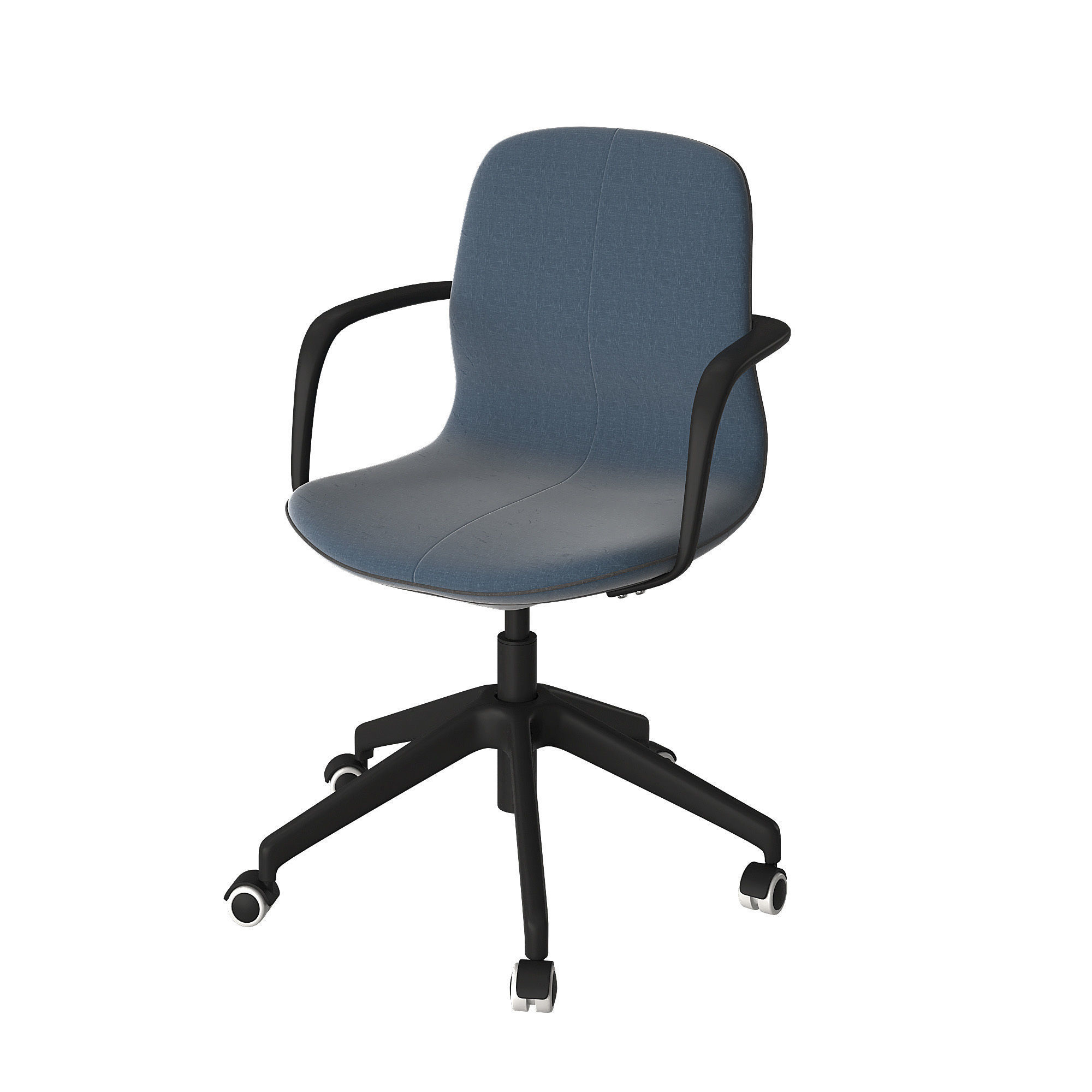 LANGFJALL office chair with castor wheels 3D model_1
