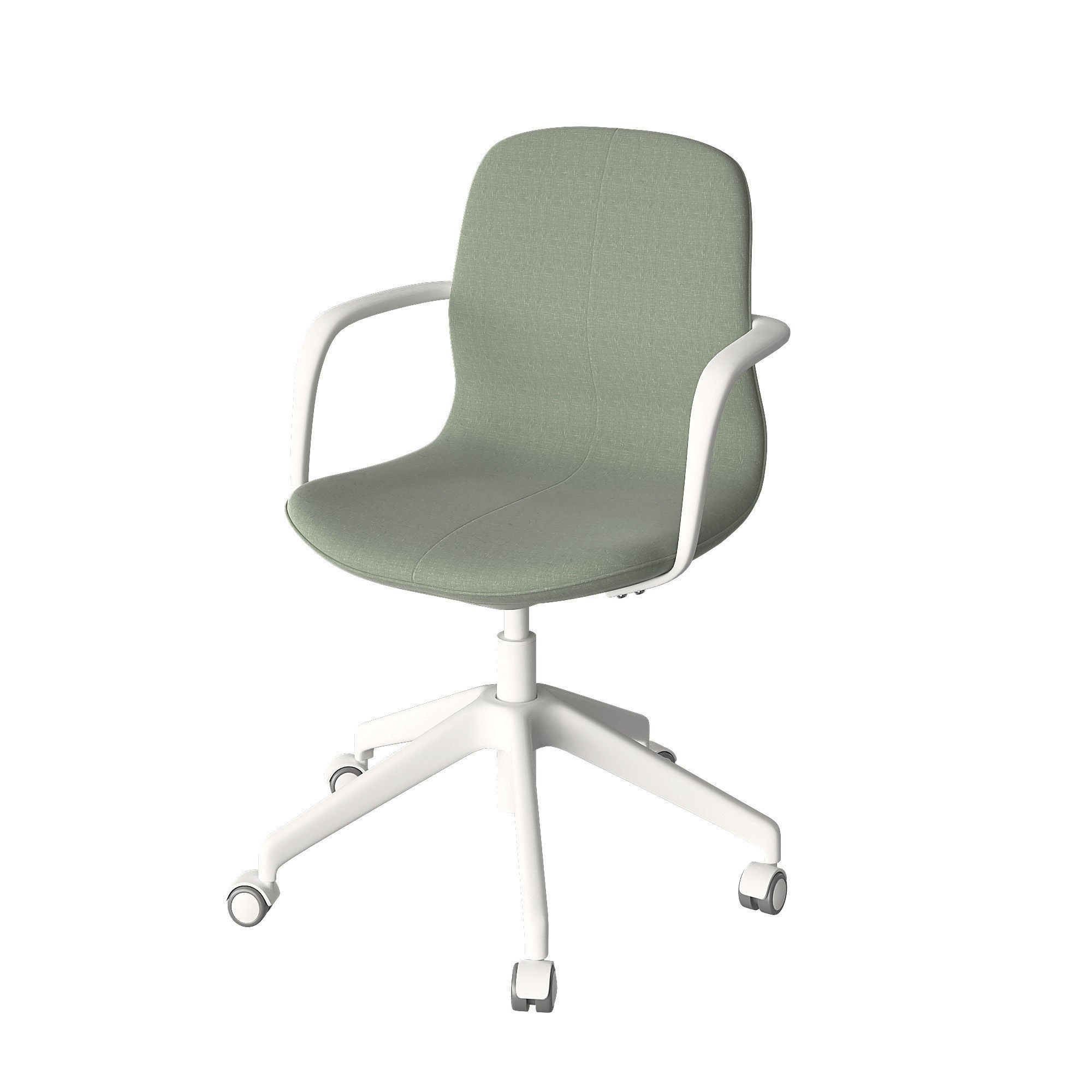 LANGFJALL office chair with castor wheels 3D model_4