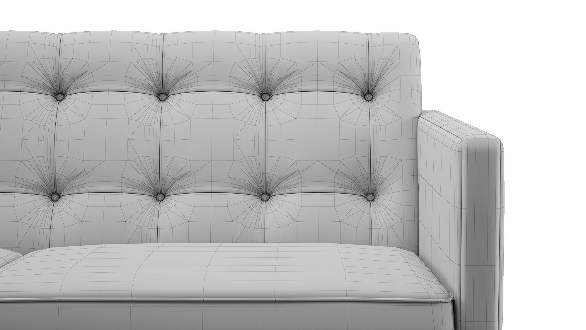 Sofa Office 01 Low-poly 3D model_11