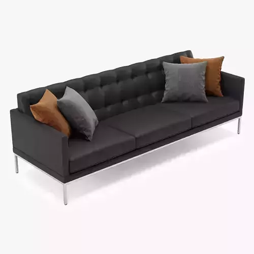Sofa Office 01 Low-poly 3D model