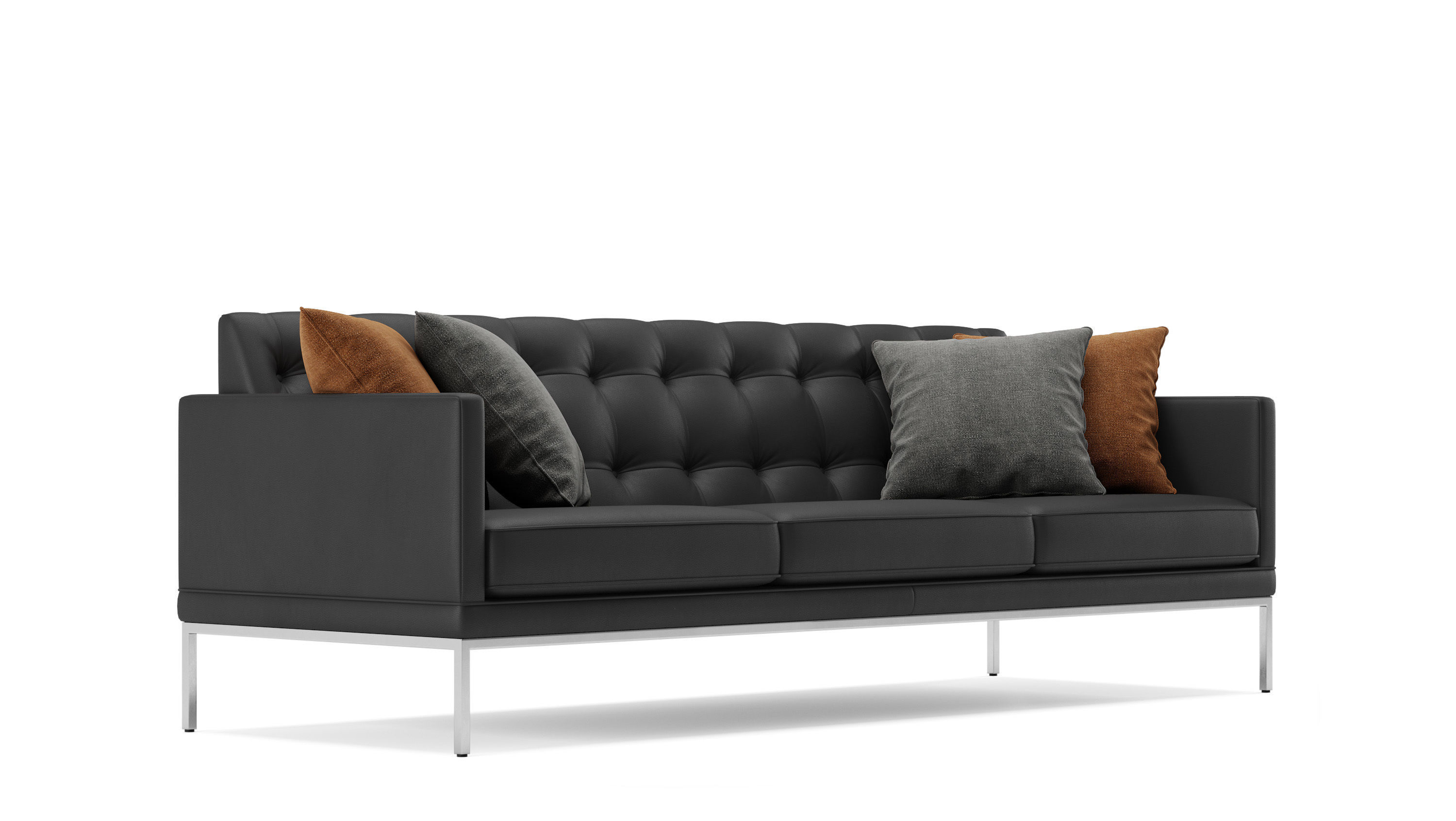 Sofa Office 01 Low-poly 3D model_3