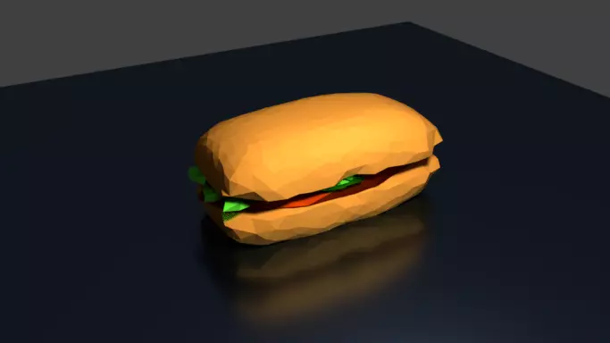 Doner kebab Free low-poly 3D model