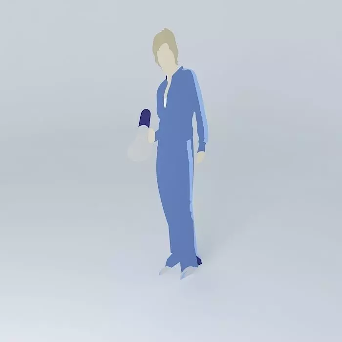 2D glee coach Sue Sylvester Free 3D model