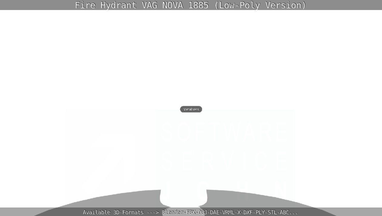 Fire Hydrant VAG NOVA 1885 - Low-Poly Version Low-poly 3D model_69