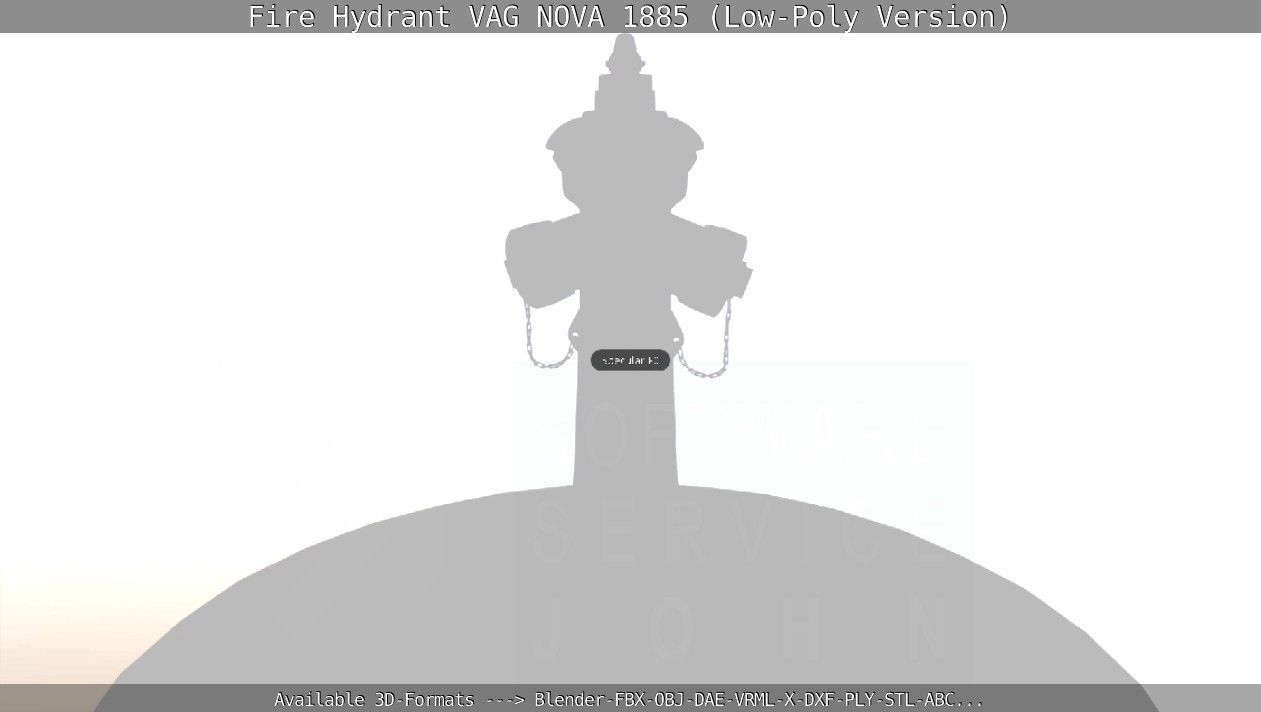 Fire Hydrant VAG NOVA 1885 - Low-Poly Version Low-poly 3D model_56