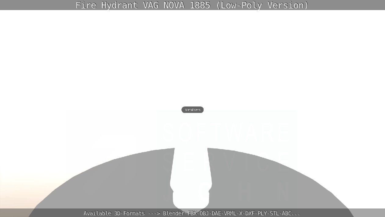 Fire Hydrant VAG NOVA 1885 - Low-Poly Version Low-poly 3D model_52