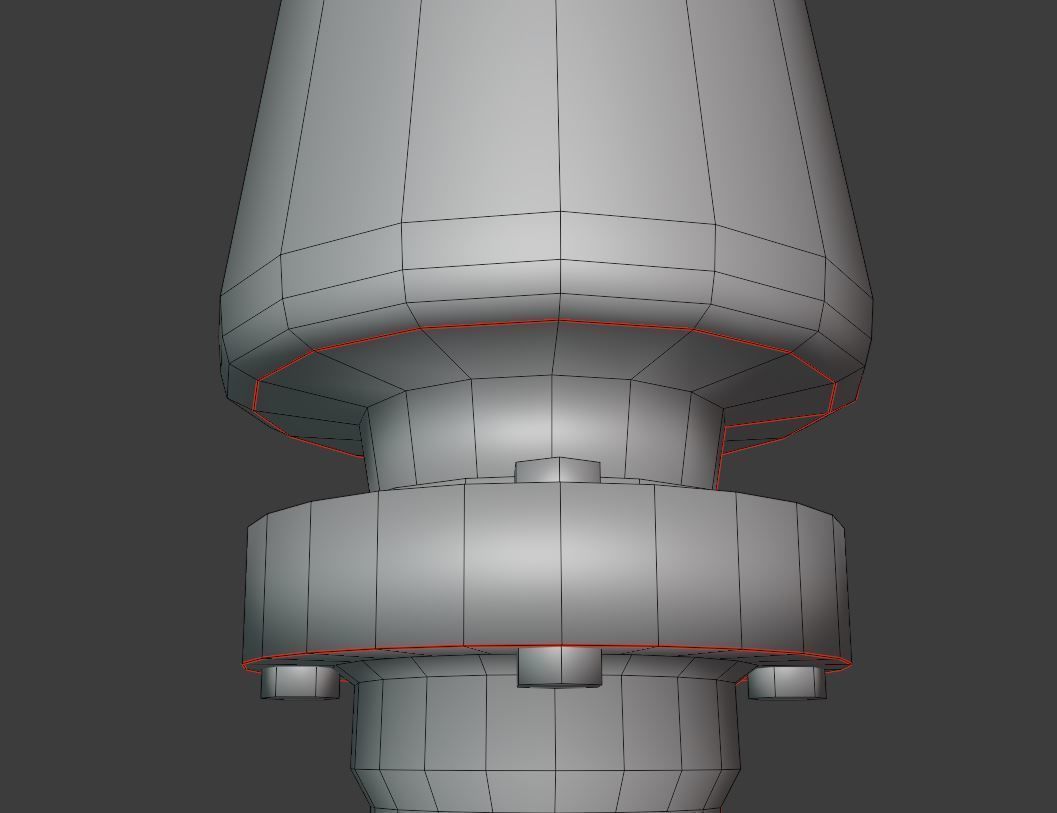 Fire Hydrant VAG NOVA 1885 - Low-Poly Version Low-poly 3D model_4