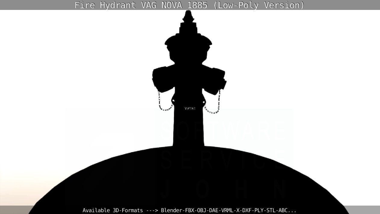 Fire Hydrant VAG NOVA 1885 - Low-Poly Version Low-poly 3D model_60