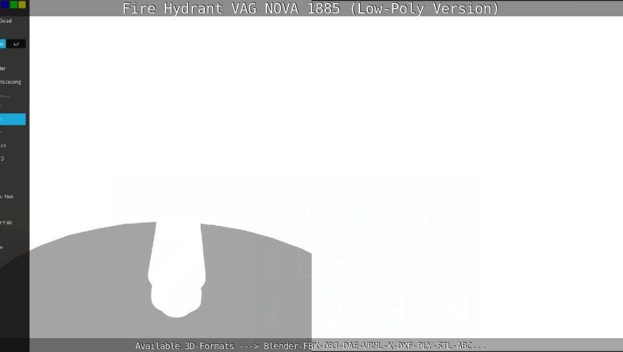 Fire Hydrant VAG NOVA 1885 - Low-Poly Version Low-poly 3D model_119