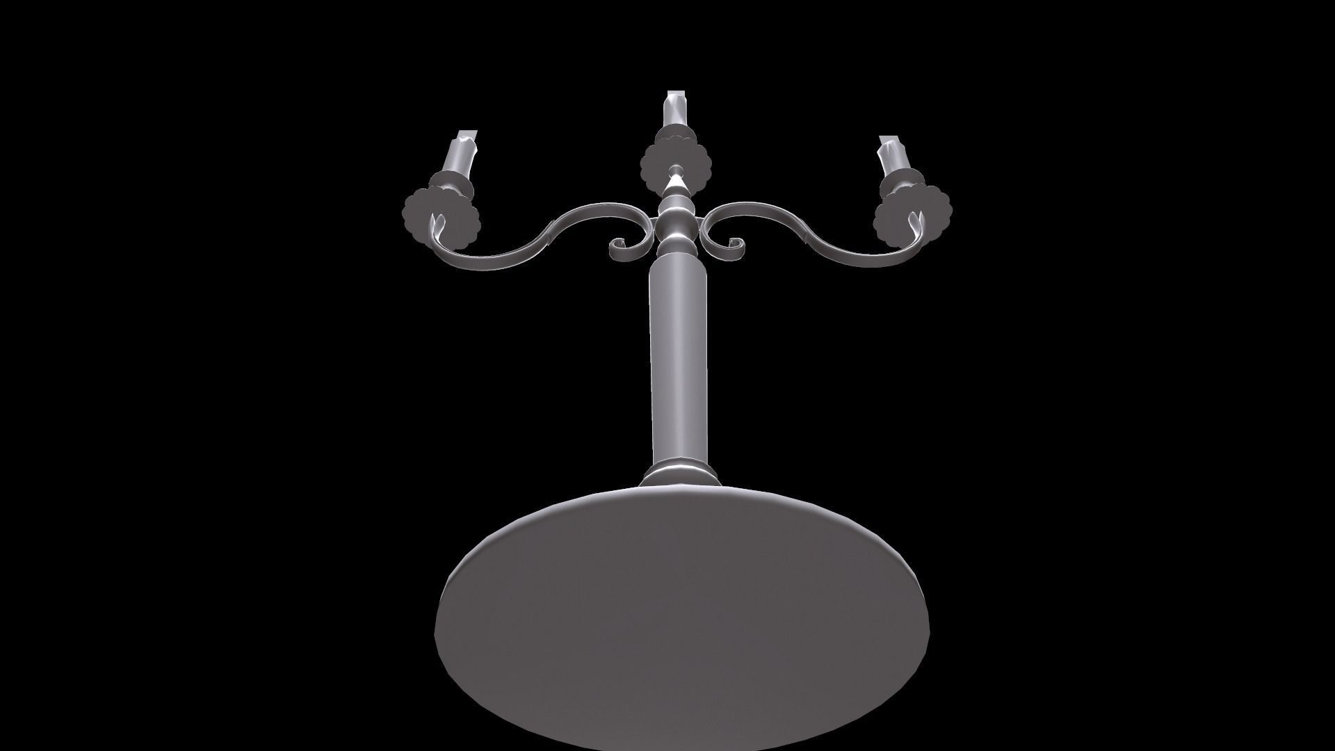 Antique Candle Tree - PBR 3D model_18