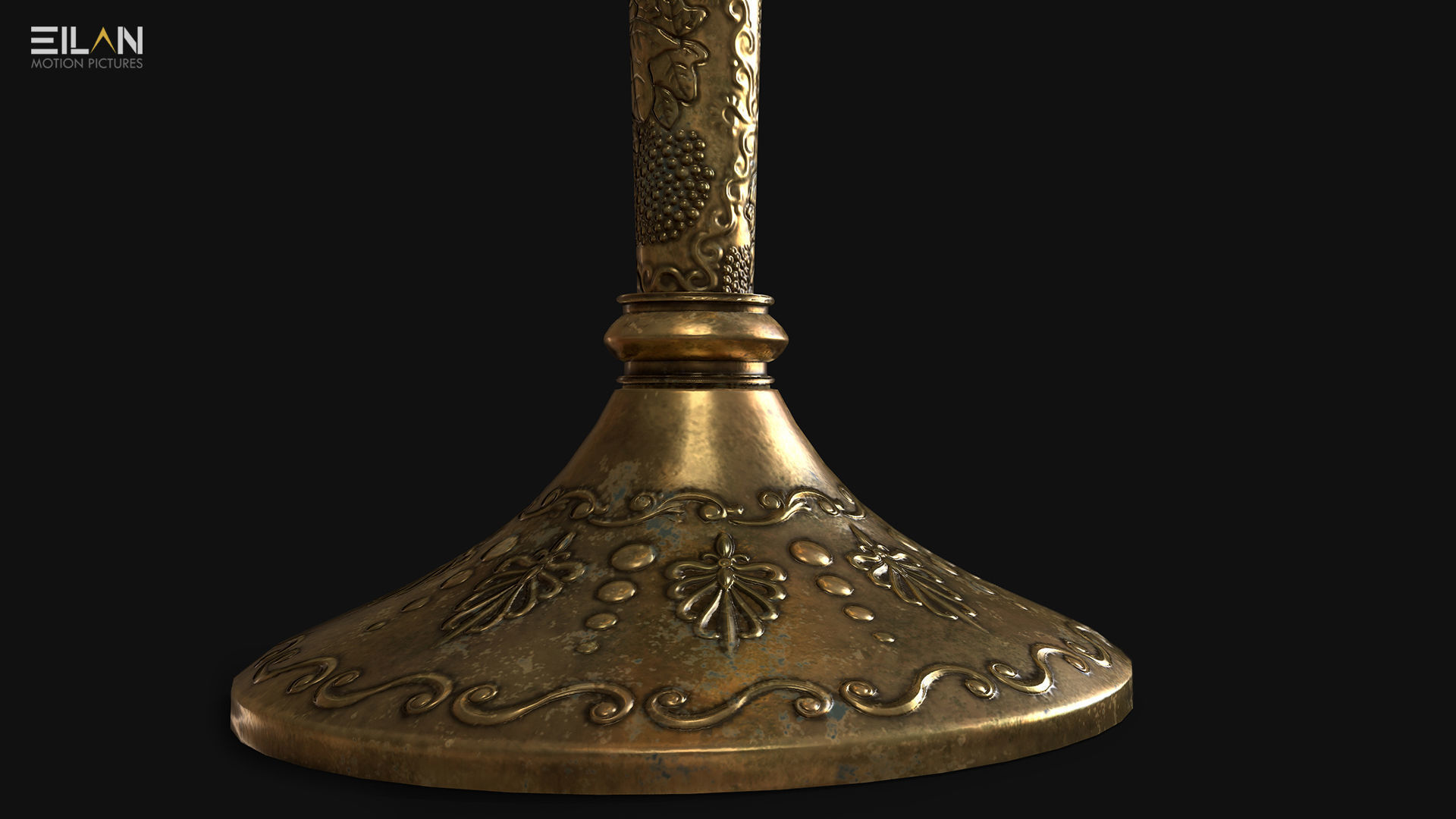 Antique Candle Tree - PBR 3D model_2