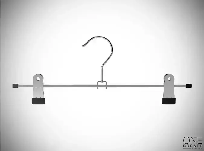 30cm Modern Metal Hanger with Rubber Tongs for Dressing Shops