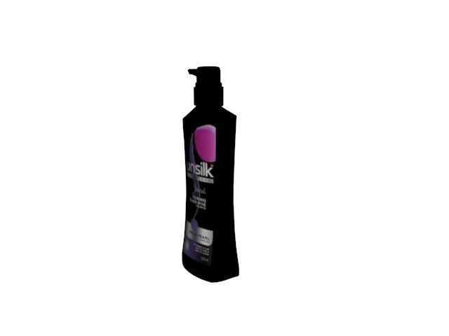 Shampoo sunsilk bottle Low-poly 3D model_2