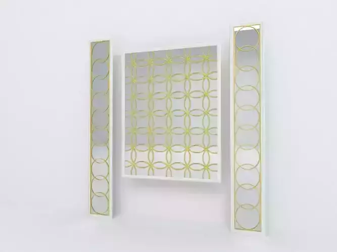 Decorative mirror panel 3D model