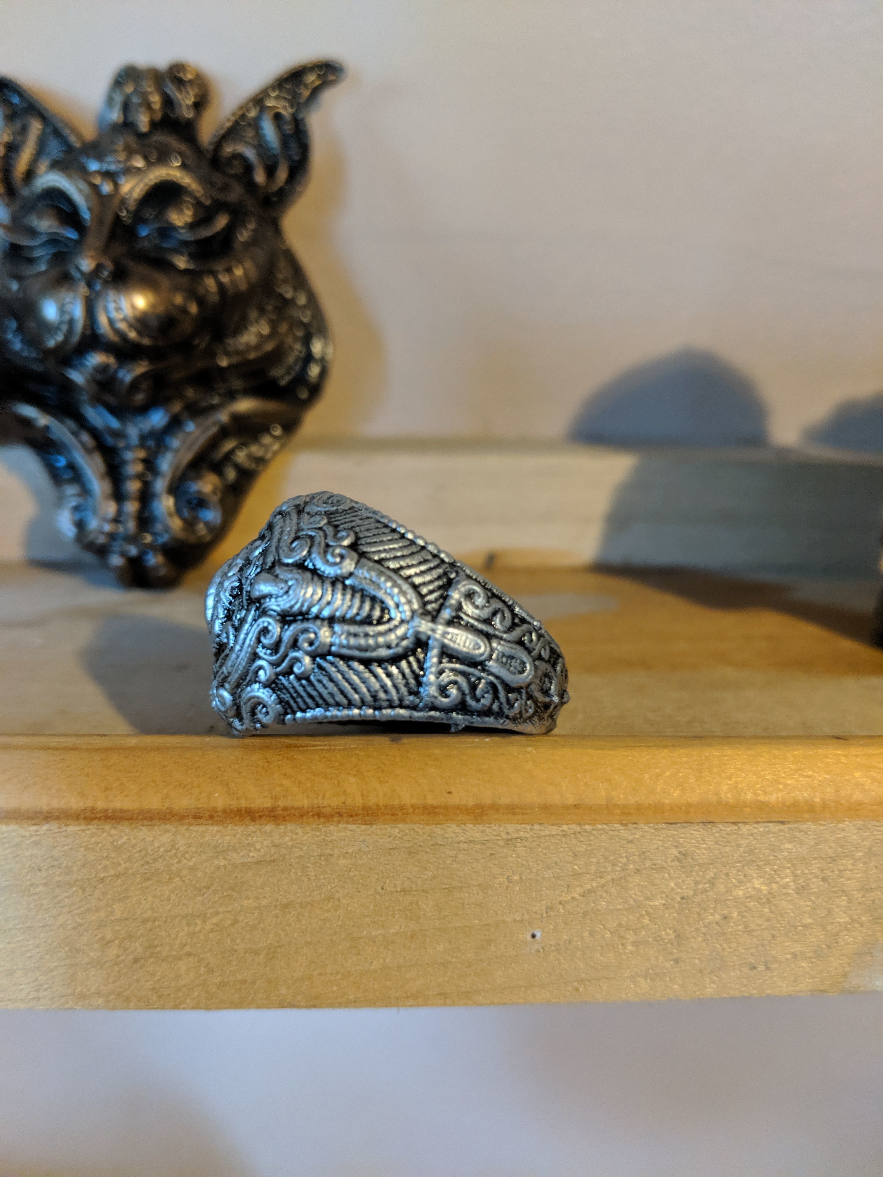 Decorative ring and wall plaque  3D print model_1