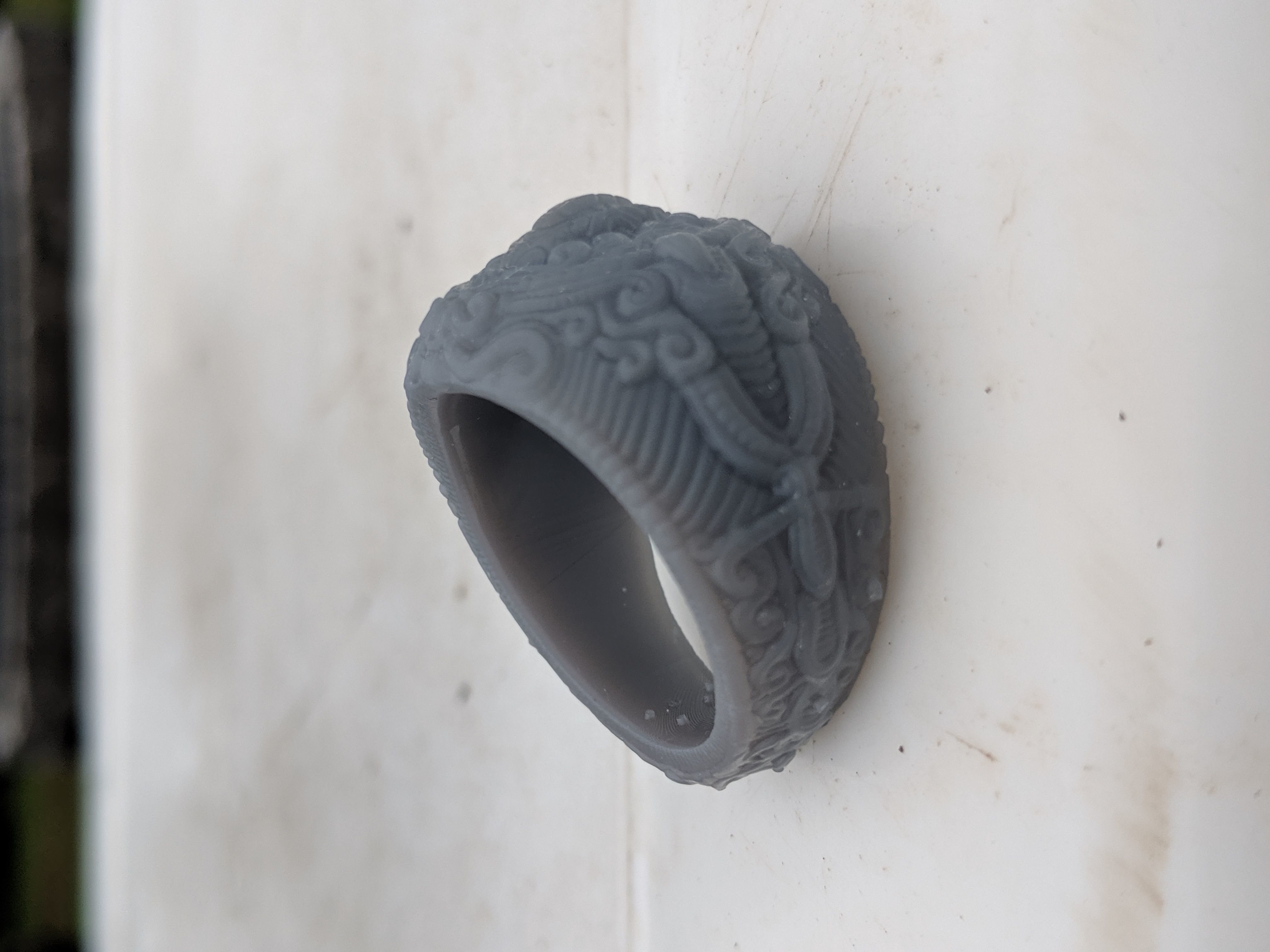 Decorative ring and wall plaque  3D print model_2