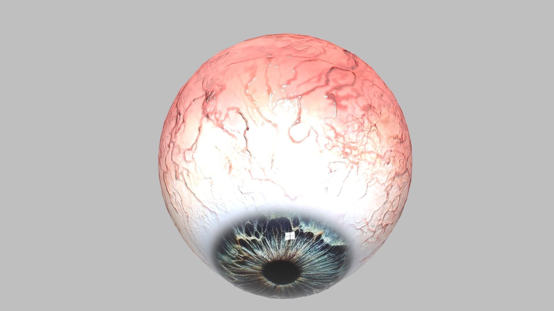 Photo-realistic Eye Low-poly 3D model_2