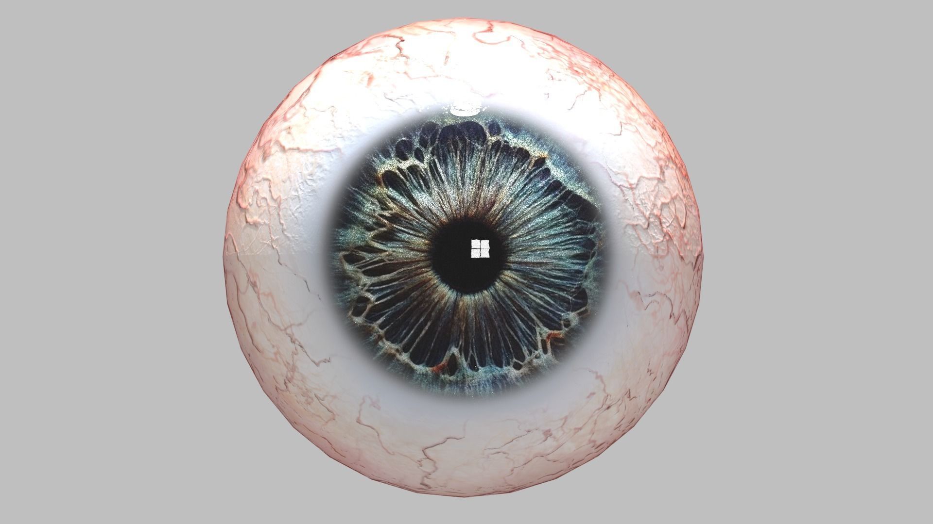 Photo-realistic Eye Low-poly 3D model_1