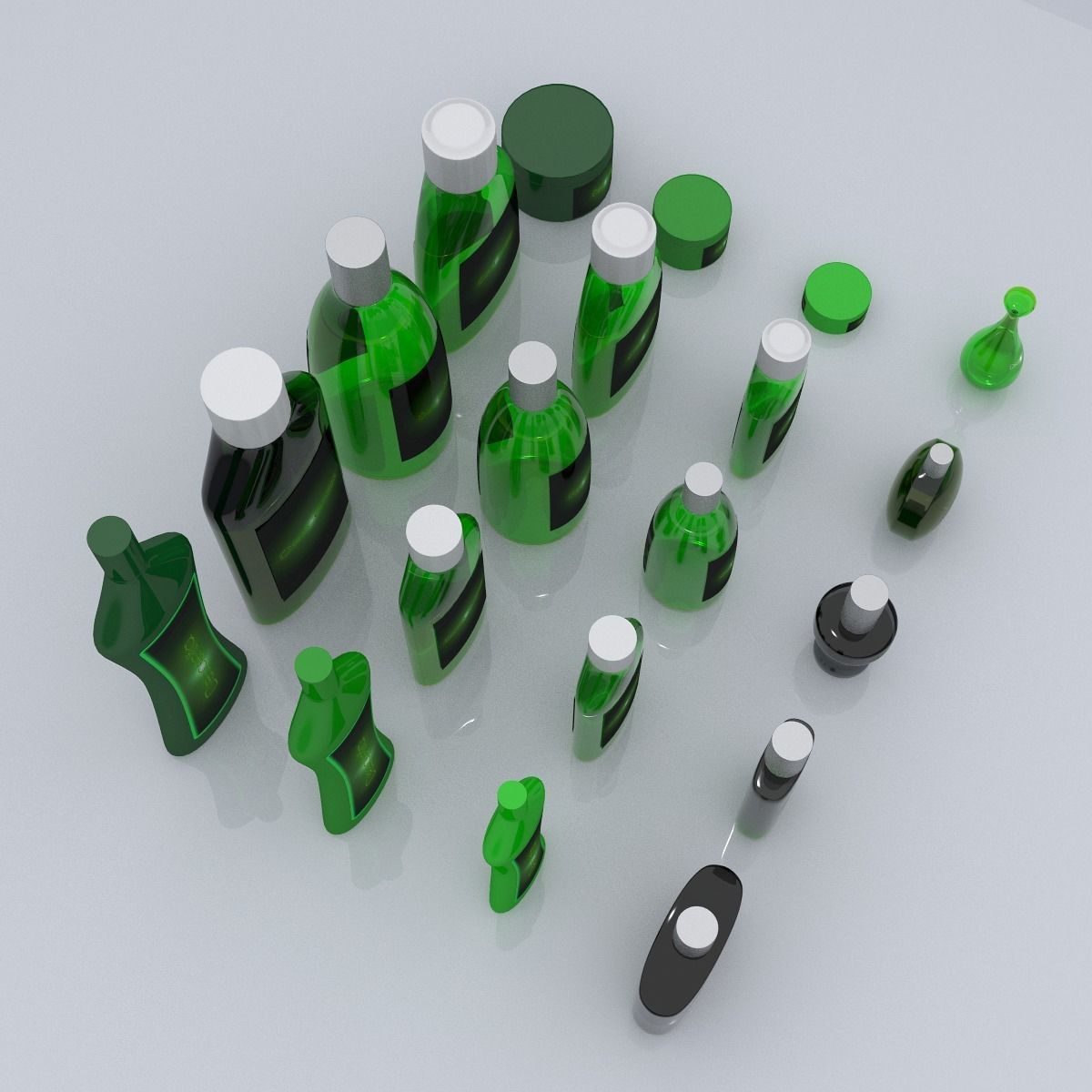 Cosmetics Set Descentia 3D model_3