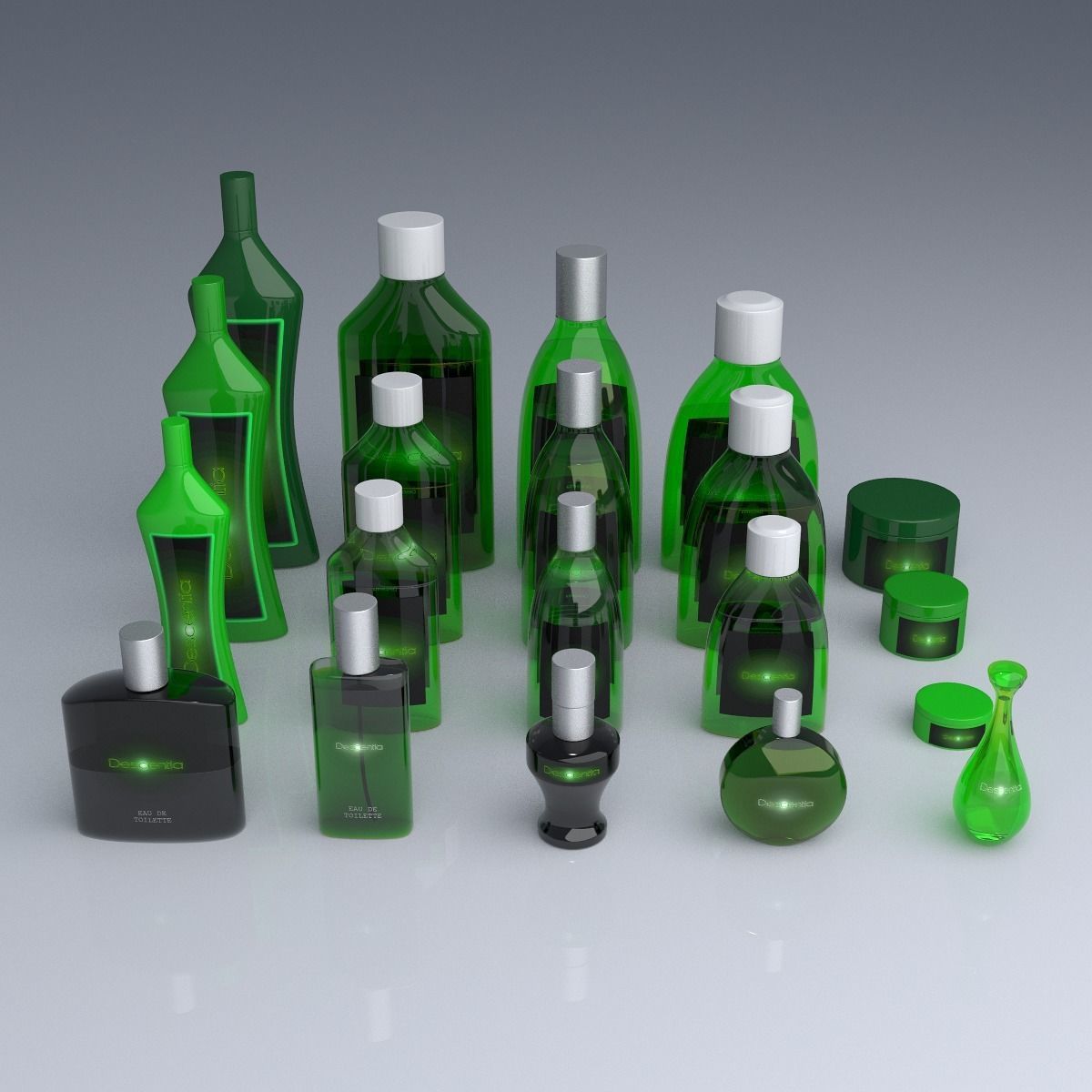 Cosmetics Set Descentia 3D model_4