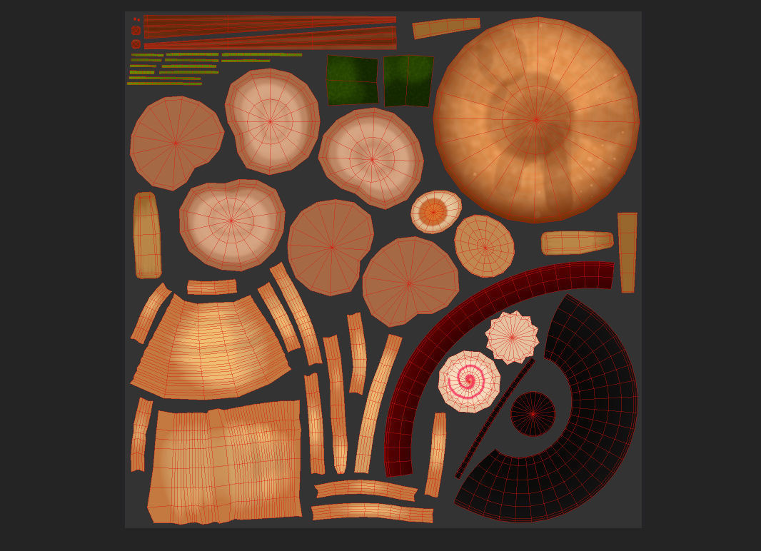 Ramen bowl with leaf 3D model_12