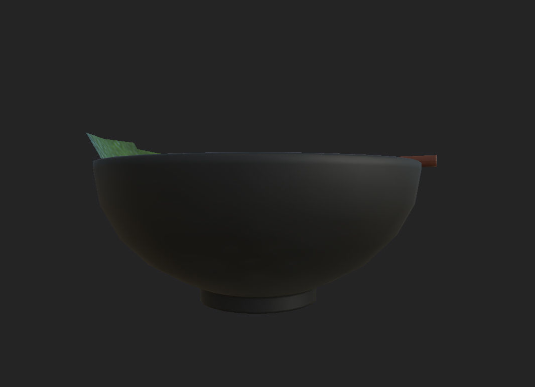 Ramen bowl with leaf 3D model_18