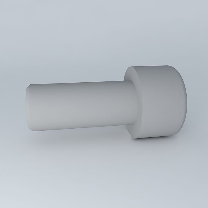 M 8 x 18 8.8 hex socket head cap screw DIN 912 Free 3D model_2