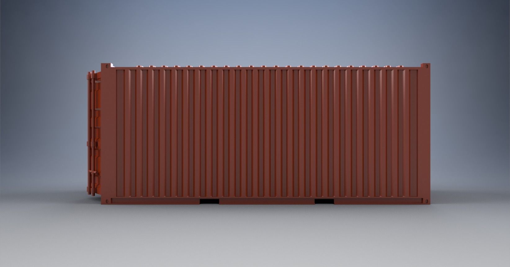 6 Meter Shipping Container Model Kit 3D print model_7