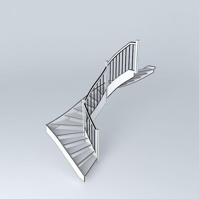 Staircase normal Free 3D model_3