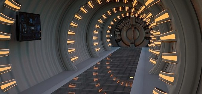 Spaceship Tunnel  3D model