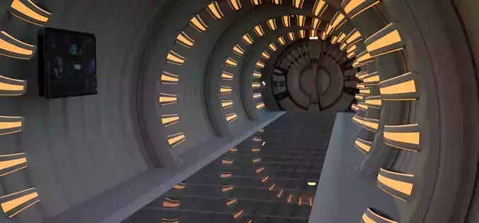 Spaceship Tunnel  3D model