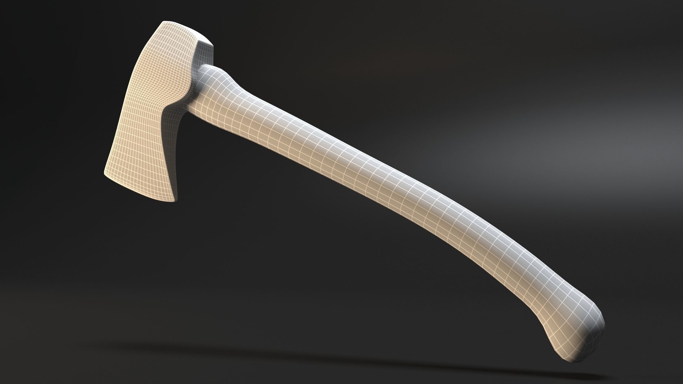 Rusty Axe Free low-poly 3D model_6