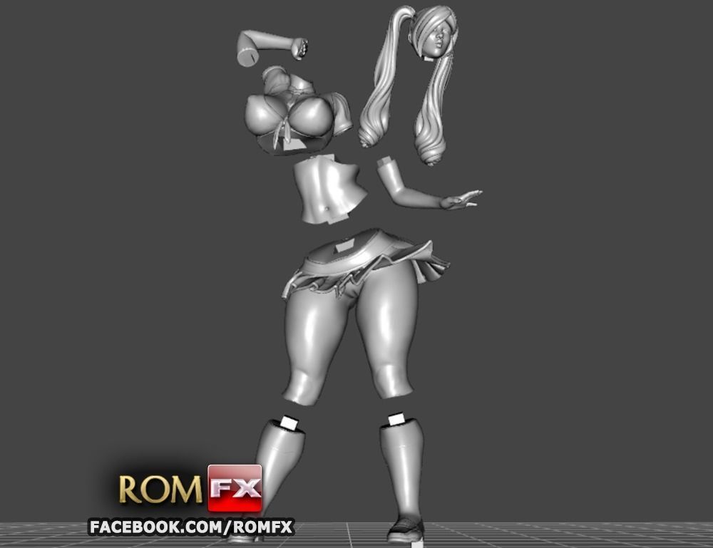 Hot School Girl Without Panties - Printable Figure 3D print model_22