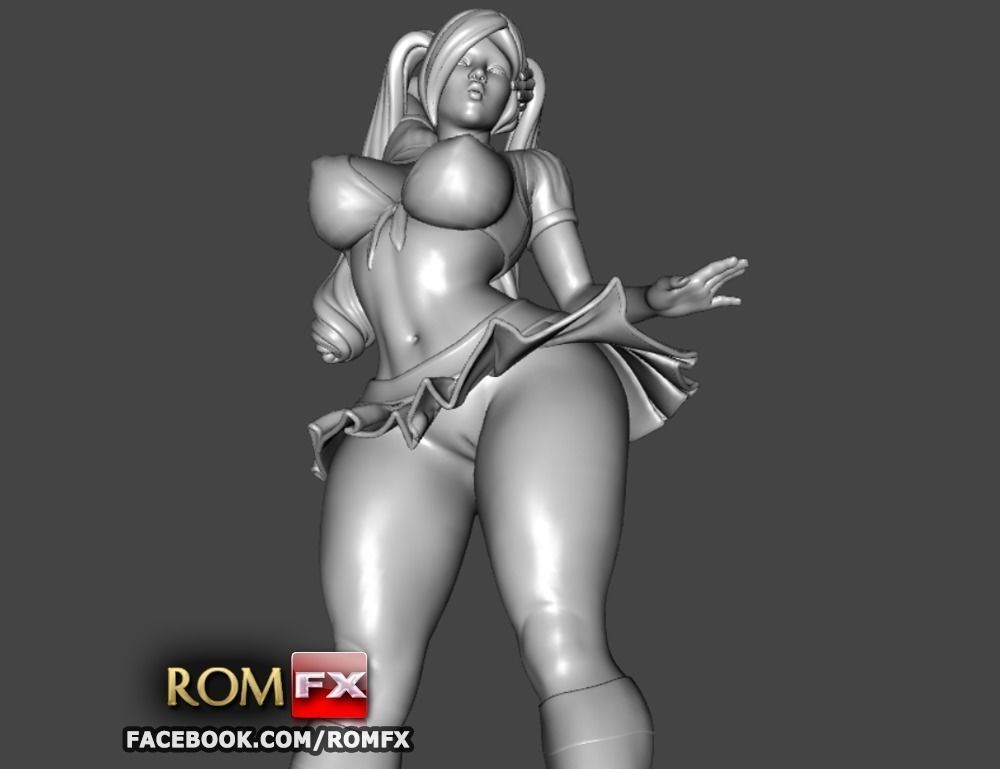 Hot School Girl Without Panties - Printable Figure 3D print model_9