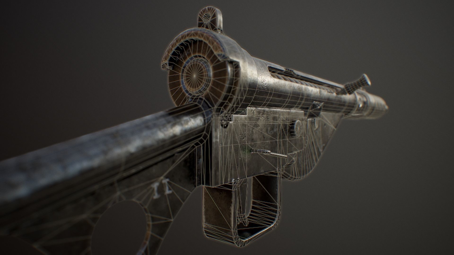 Sten Gun MK II Low-poly 3D model_10