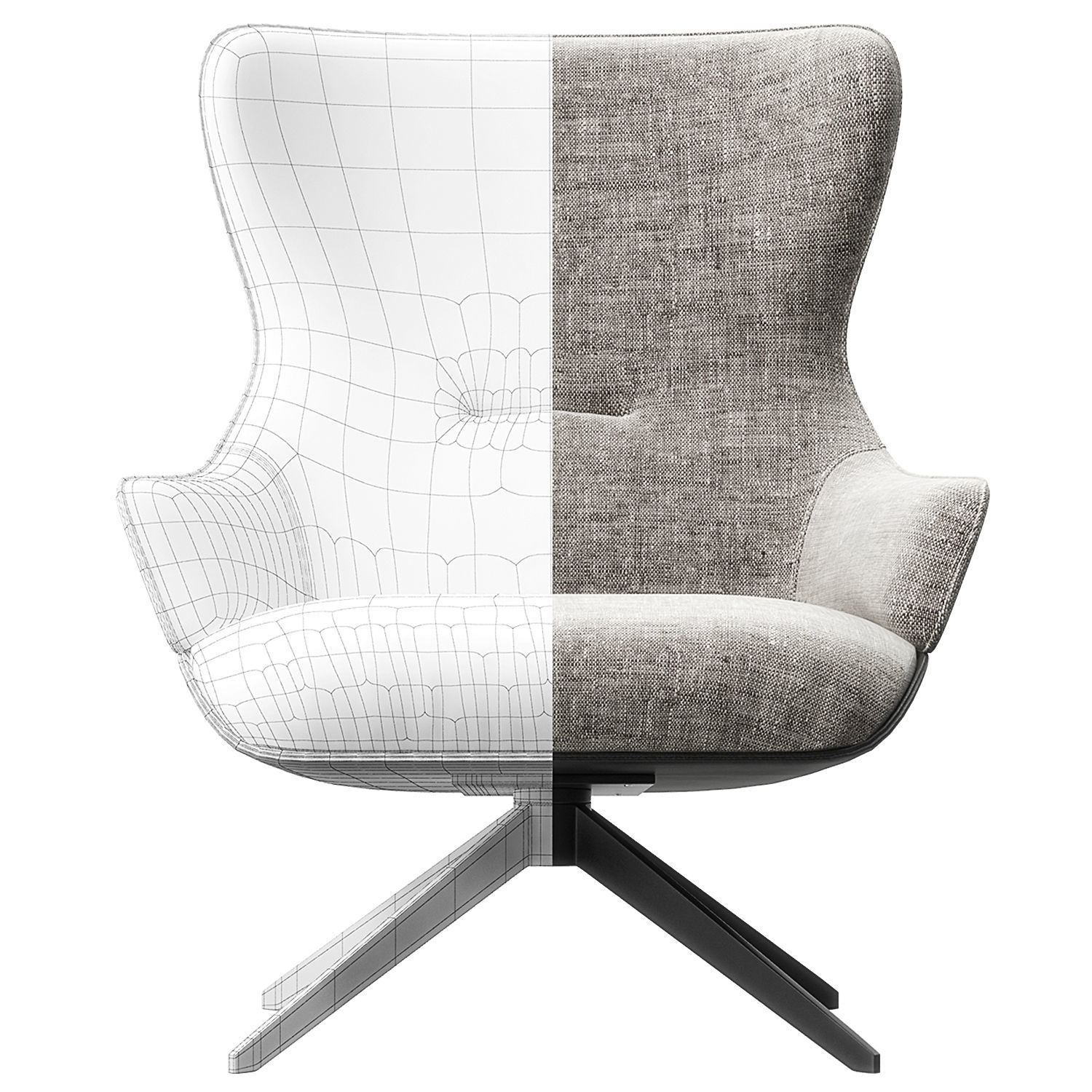 Kensington Bergere by Molteni and C 3D model_12