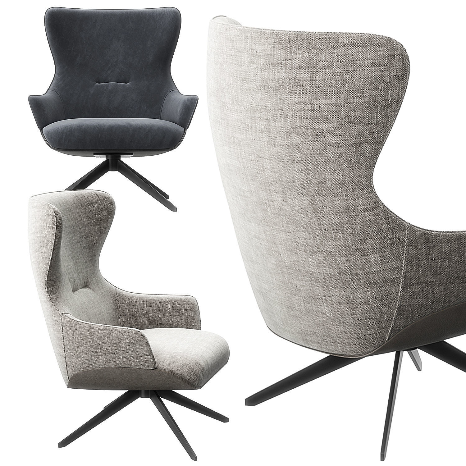 Kensington Bergere by Molteni and C 3D model_11