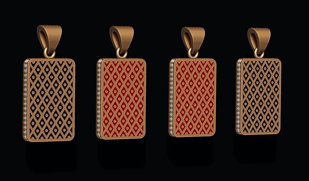 playing cards Jack pack set 3D print model_6